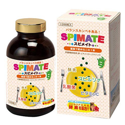 Японская спирулина для детей и взрослых с витамином С  SPIMATE Aglae
