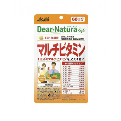 Японские мультивитамины Asahi Dear-Nature Multi-Vitamin