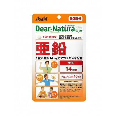 Японская биодобавка Asahi Dear-Natura Style Цинк 