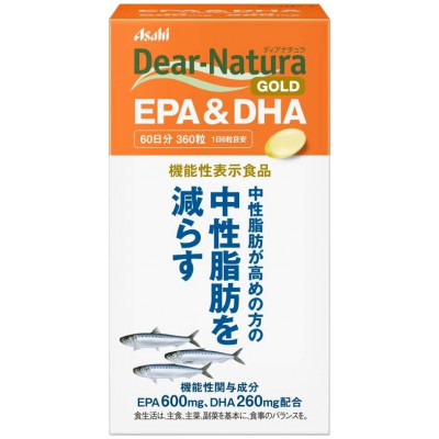 Японские омега 3 жирные кислоты EPA DHA Dear Natura Asahi