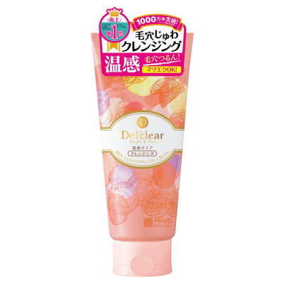 Японский разогревающий очищающий крем-гель Detclear Bright and Peel