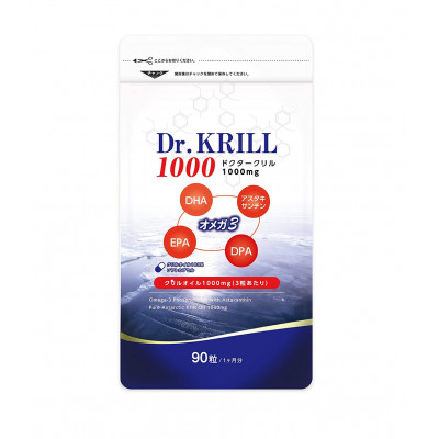 Омега-3 с маслом антарктического криля с астаксантином Dr. Krill, 1000 мг
