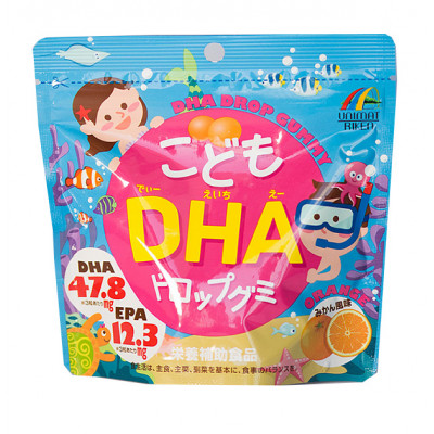 Японские ОМЕГА-3 для детей от Riken с мандариновым вкусом