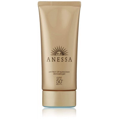 Японский солнцезащитный гель с уходом за кожей Anessa Perfect UV SPF 50+ PA ++++ 